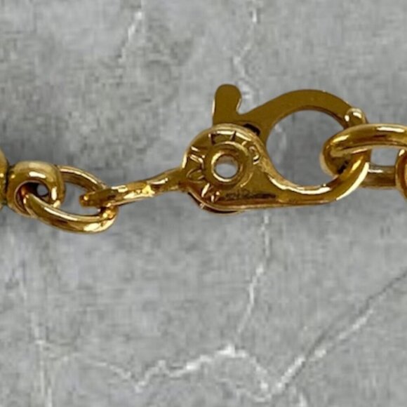 Monet Gold Tone Rope Twist Chian Choker Necklace 17.5" - Picture 6 of 9